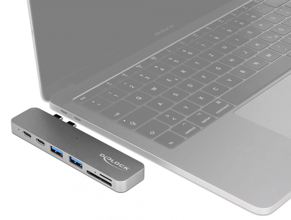 Imagine Docking Station pentru Macbook 2 x Thunderbolt 3/USB-C la 1 x HDMI, 2 x USB-A, 2 x USB-C, 1 x slot m