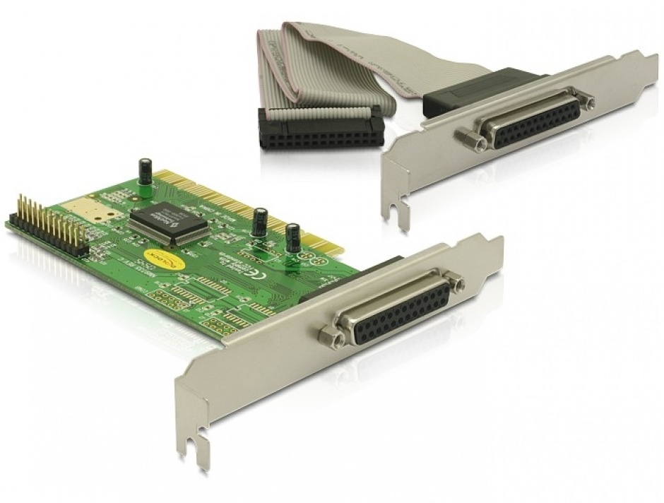 Imagine Placa PCI la 2 porturi paralel DB25, Delock 89016