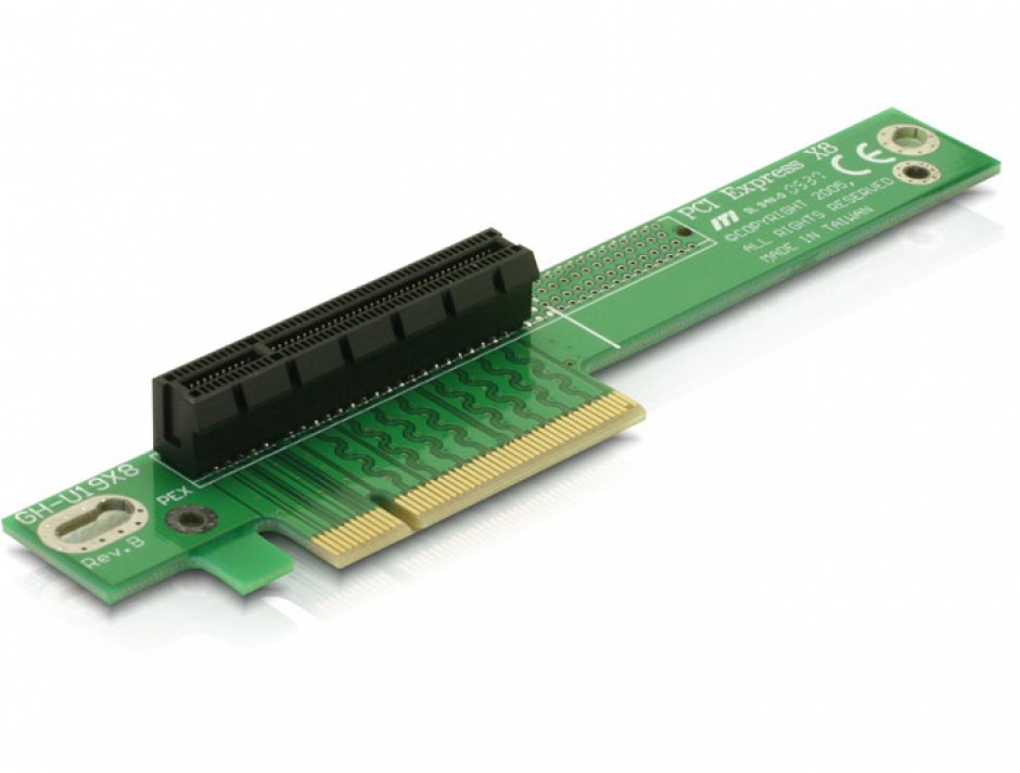 Imagine Riser card PCI Express x8 unghi 90 insertie stanga, Delock 89104