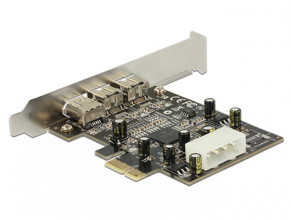 Imagine PCI Express Firewire 2 porturi B + 1 port A, Delock 89153