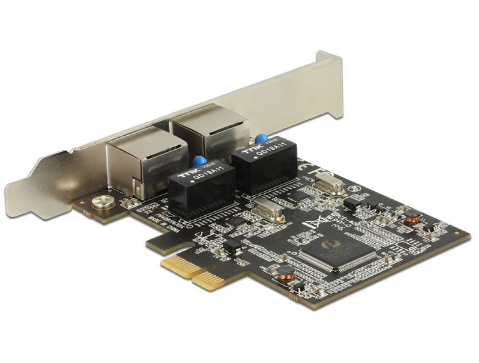 Imagine PCI Express cu 2 x Gigabit LAN, Delock 89346