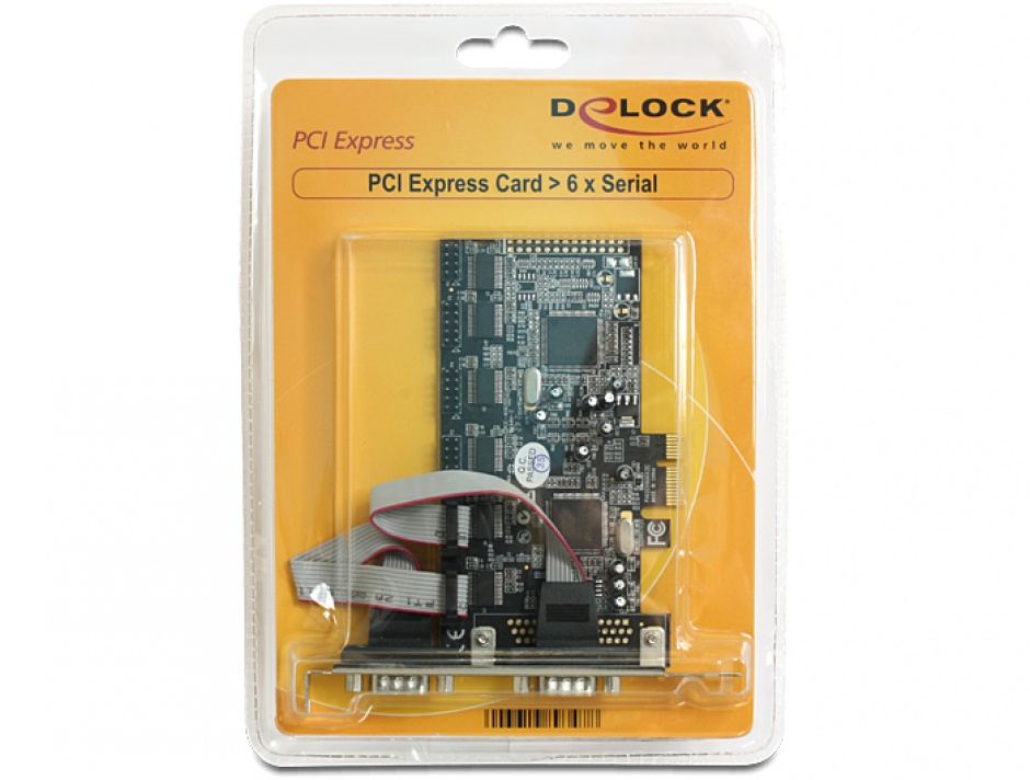 Imagine Placa PCI Express cu 6 x Serial RS232, Delock 89347