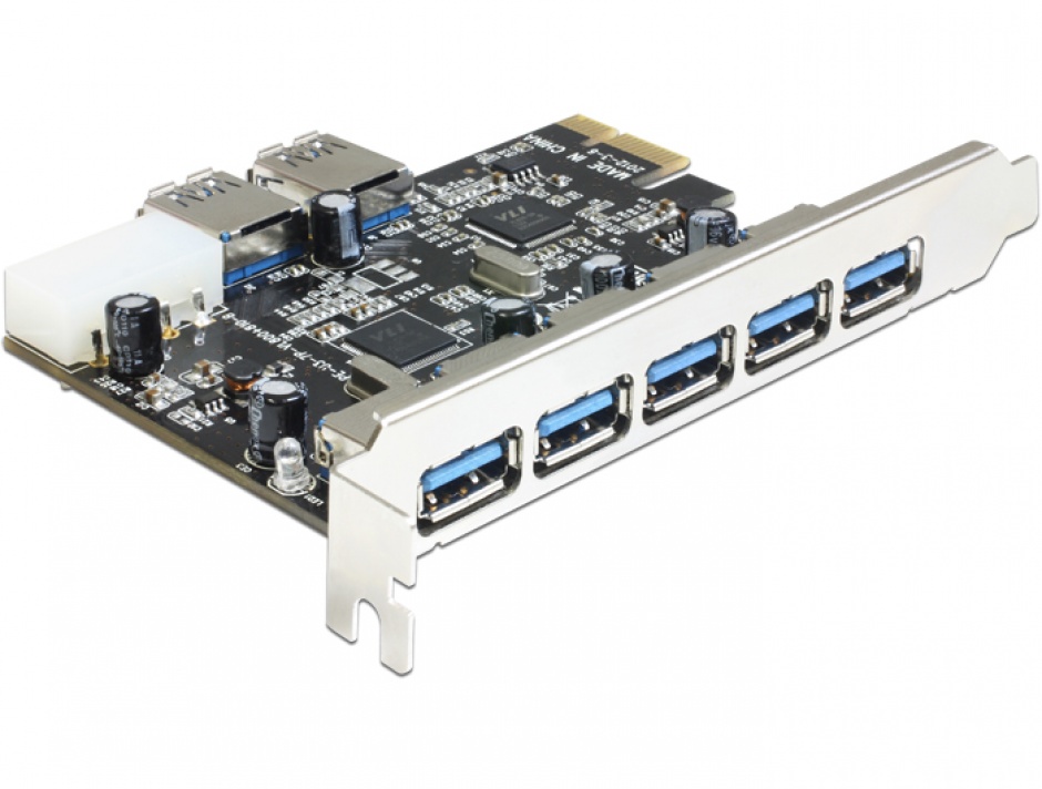 Imagine Placa PCI Express cu 5 porturi externe + 2 interne USB 3.0, Delock 89355