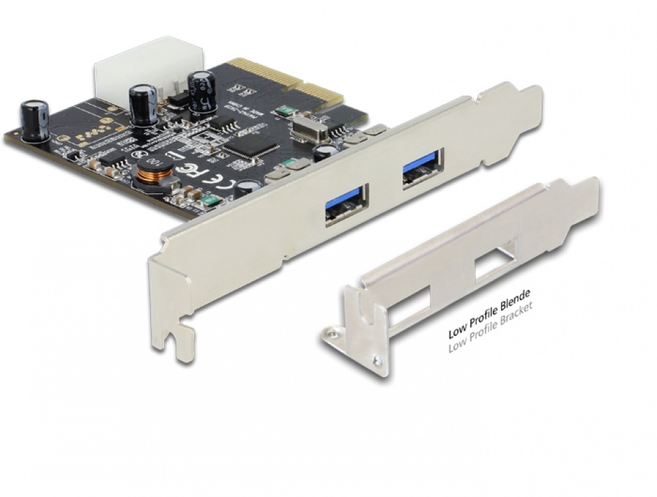 Imagine PCI Express cu 2 x USB 3.1 Gen 2, Delock 89398