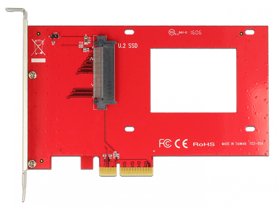 Imagine PCI Express x4 la 1 x port U.2 NVMe SFF-8639, Delock 89469