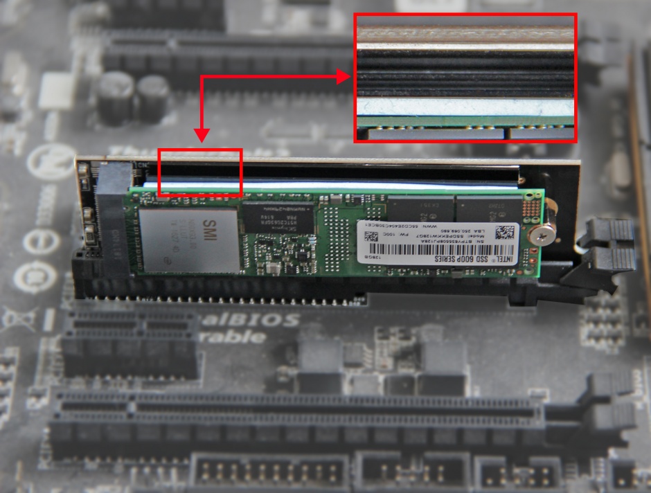 Imagine PCI Express x4 la 1 x NVMe M.2 Key M pentru Server 1U, Delock 89929