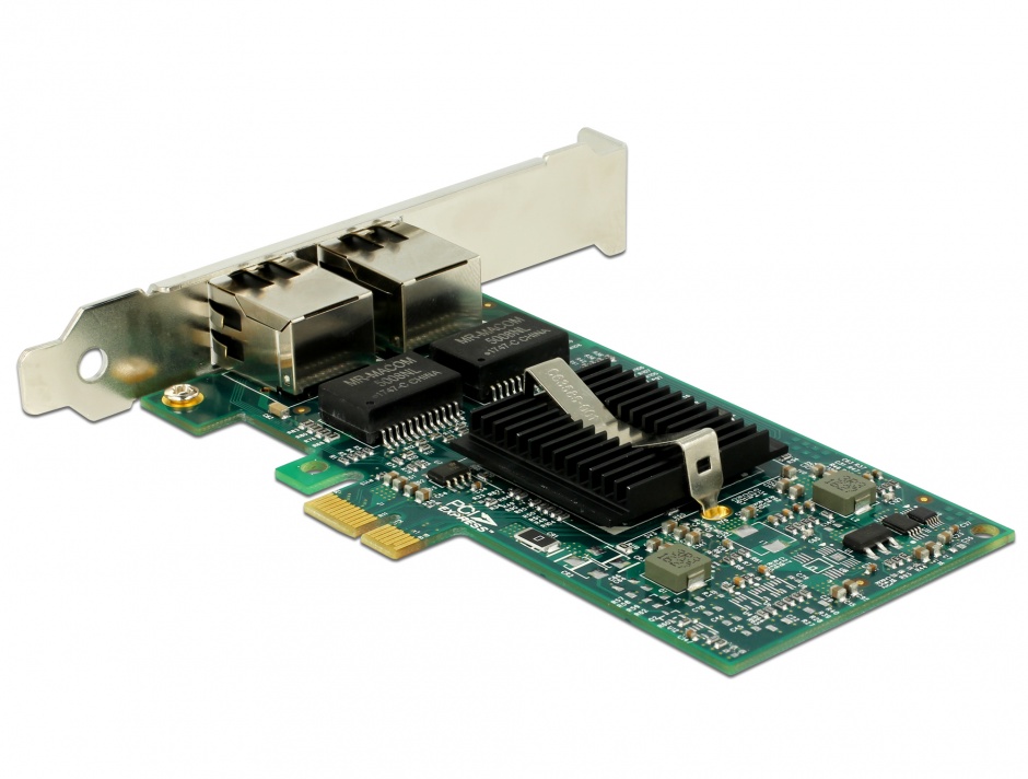 Imagine PCI Express la 2 x Gigabit LAN chipset Intel 82576, Delock 89944