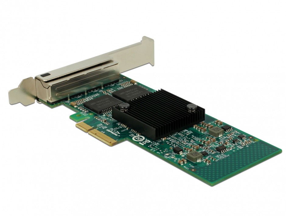 Imagine PCI Express la 4 x Gigabit LAN chipset Intel i350, Delock 89946