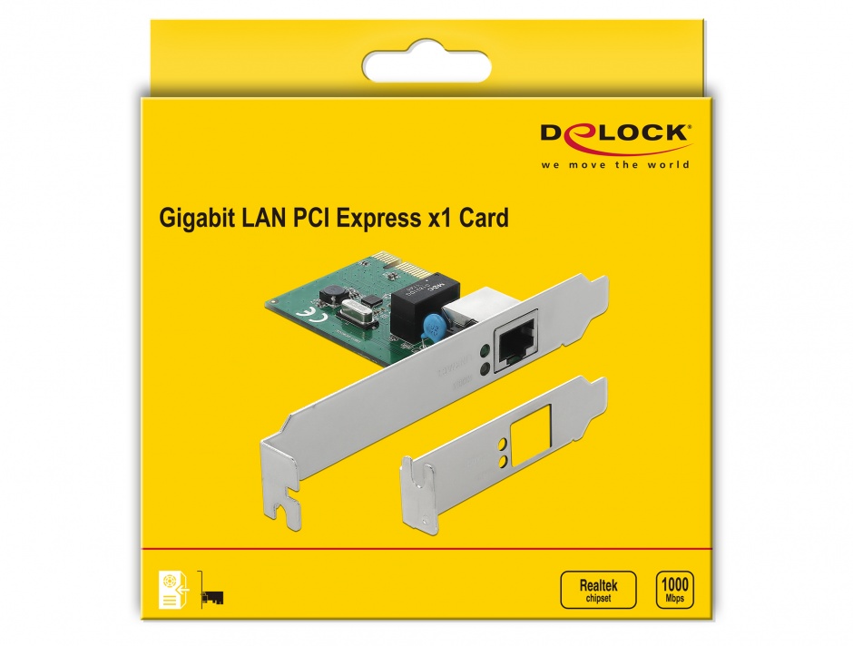 Imagine PCI Express cu un port Gigabit LAN, Delock 90381