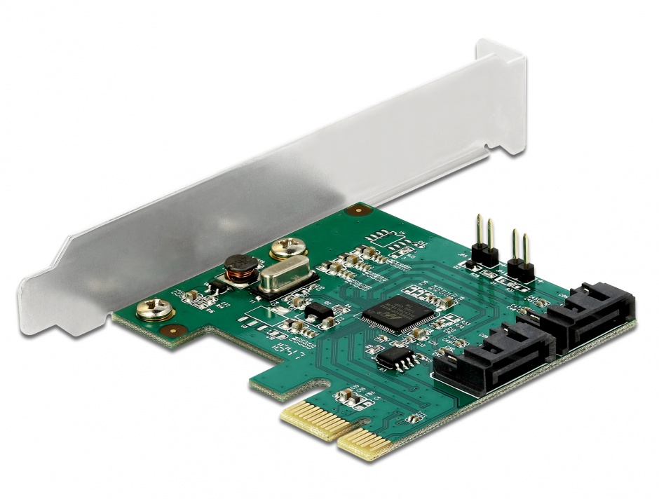 Imagine PCI Express cu 2 porturi SATA III cu RAID, Delock 90393