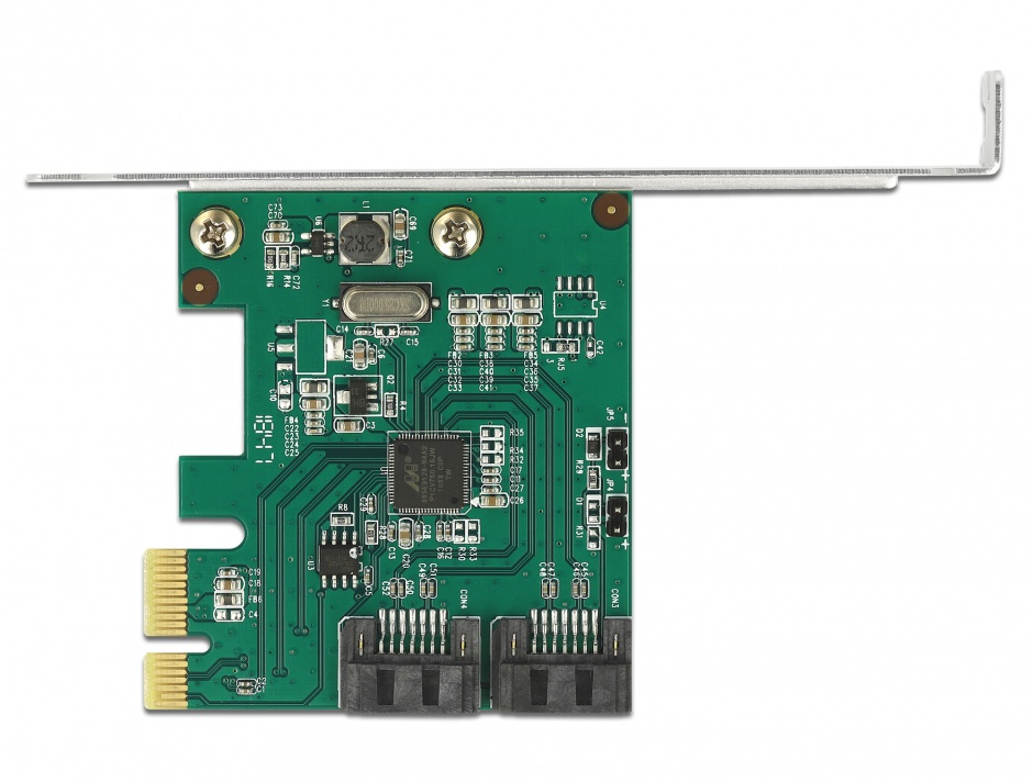 Imagine PCI Express cu 2 porturi SATA III cu RAID, Delock 90393