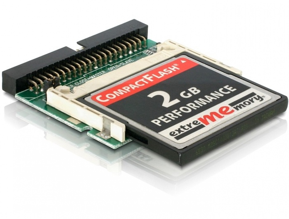 Imagine Cititor de carduri IDE 44 pini la Compact Flash, Delock 91653