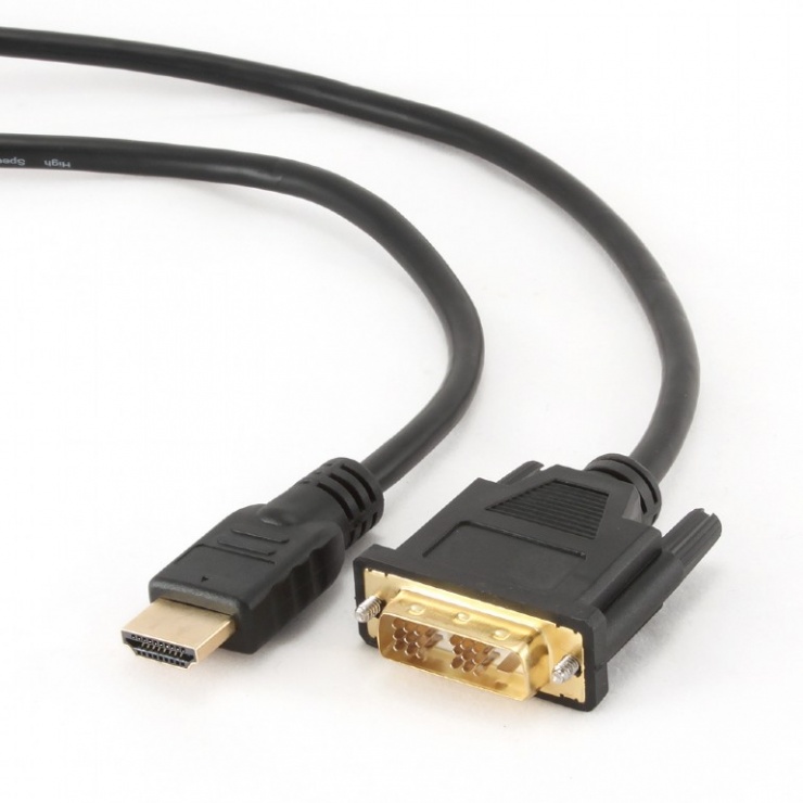 Imagine Cablu HDMI la DVI T-T 7.5m Negru, Gembird CC-HDMI-DVI-7.5MC