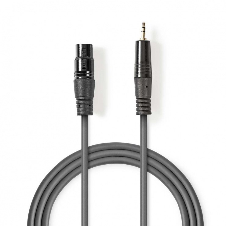 Imagine Cablu audio XLR 3 pini la jack stereo 3.5mm M-T 1m, COTH15320GY10