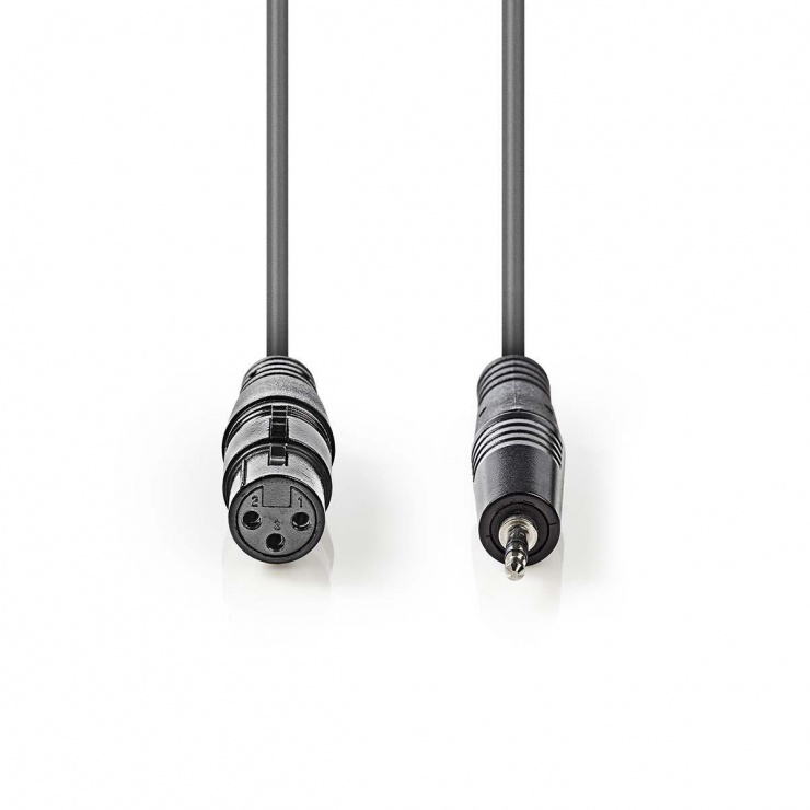 Imagine Cablu audio XLR 3 pini la jack stereo 3.5mm M-T 1m, COTH15320GY10