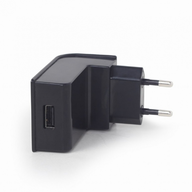 Imagine Incarcator priza 2 x USB 2.1A Negru, Gembird EG-UC2A-02