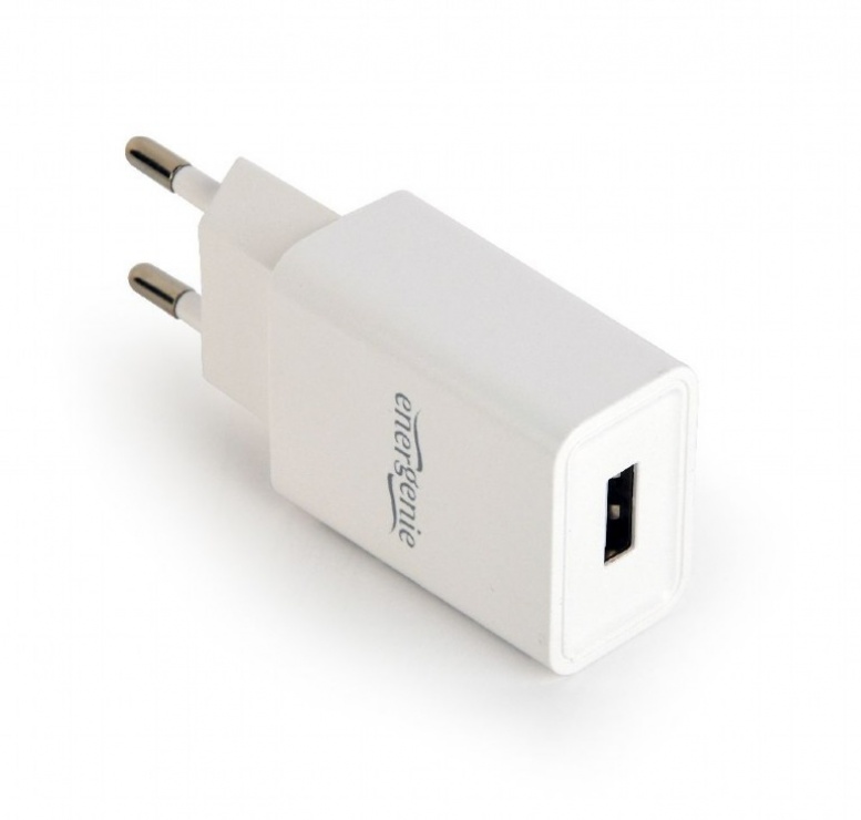Imagine Incarcator priza 1 x USB 2.1A Alb, Energenie EG-UC2A-03-W