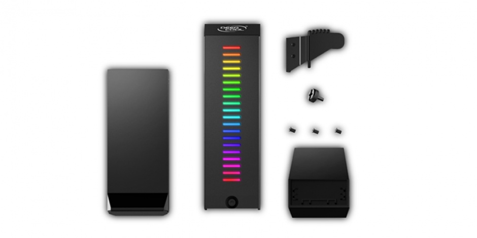 Imagine Suport placa video pentru carcasa cu iluminare RGB, Deepcool GH-01 A-RGB