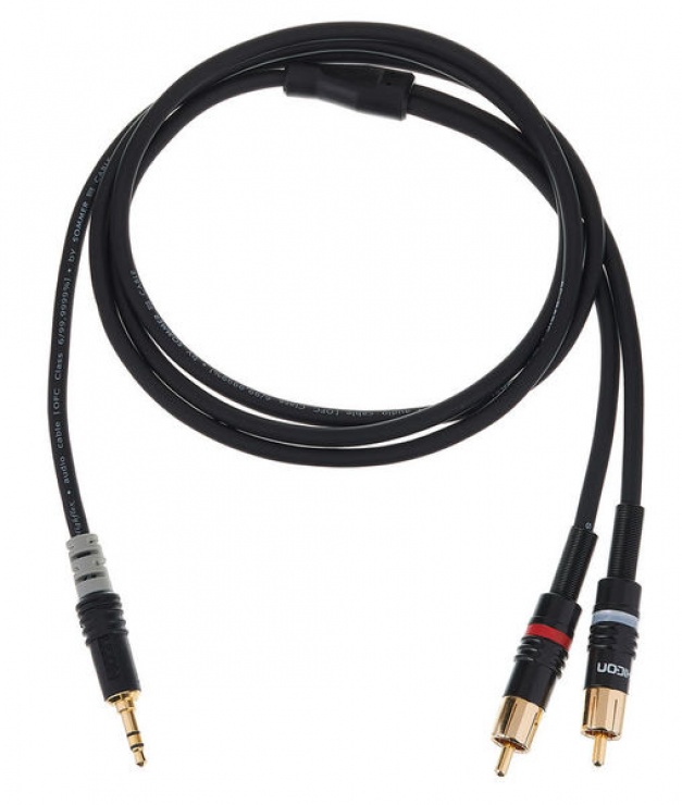 Imagine Cablu audio jack stereo 3.5mm la 2 x RCA T-T 1.5m, HBP-3SC2-0150