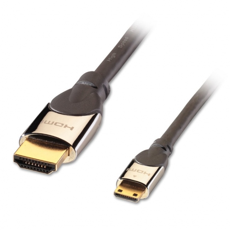 Imagine Cablu CROMO HDMI la Mini HDMI-C 4K v2.0 T-T 1m, Lindy L41436