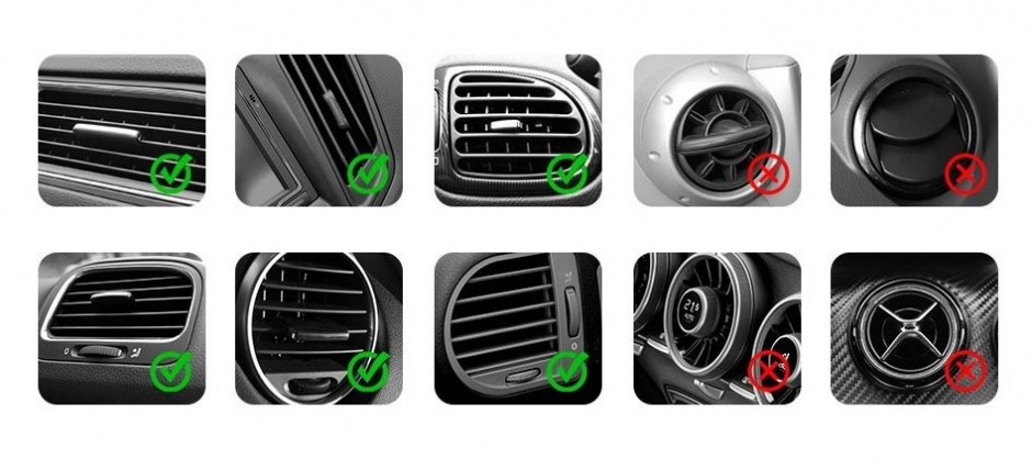 Imagine Suport auto magnetic pentru smartphone cu montare ventilator Argintiu, Baseus FutureGravity