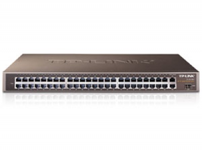 Imagine Switch 48 porturi, rack 19" 1U, TP-LINK TL-SL1351