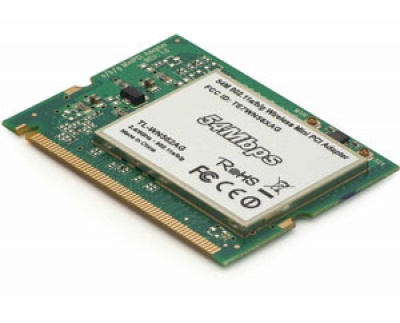 Imagine Placa Retea Wireless mini PCI 54Mbps, TP-LINK TL-WN562AG