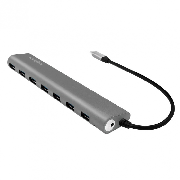 Imagine HUB carcasa metalica USB 3.1-C cu 7 porturi, Logilink UA0310