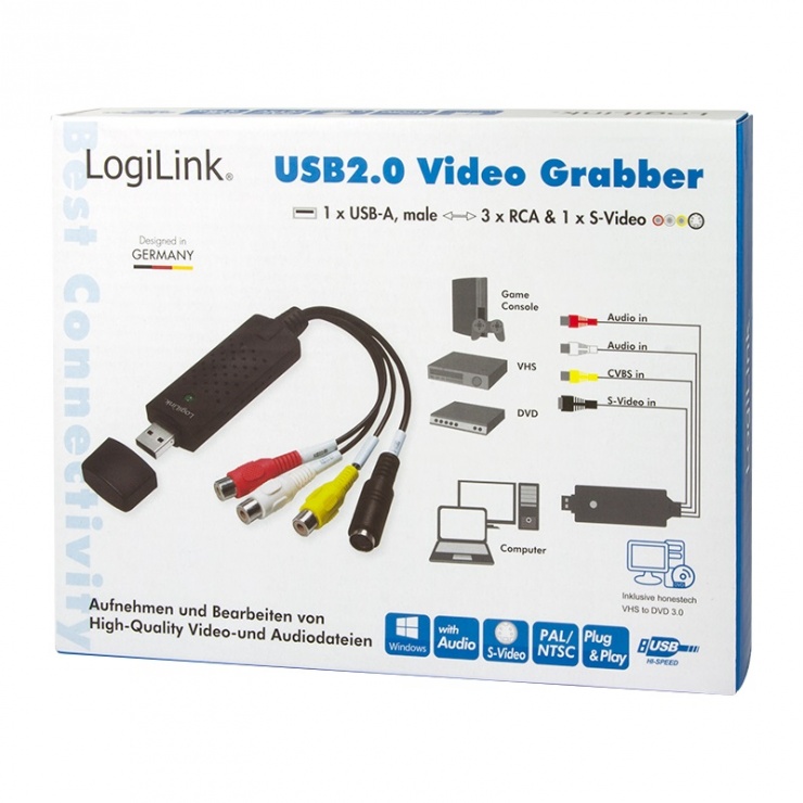 Imagine Placa de captura externa USB, Logilink VG0001A