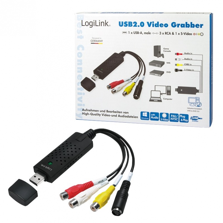 Imagine Placa de captura externa USB, Logilink VG0001A