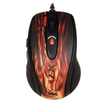 Imagine Mouse Laser USB Gaming  Oscar Red/Black Full Speed  A4tech XL-750BK-2