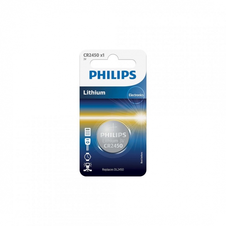 Imagine Baterie CR2450 3V Litiu, PHILIPS