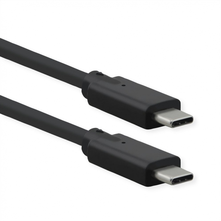 Imagine Cablu USB 3.2-C Gen 2x2 cu PD (Power Delivery) 100W Emark T-T 1m Negru, Roline 11.02.9071
