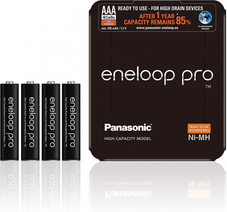 Imagine Set 4 acumulatori AAA 930 mAh, Eneloop Pro BK-4HCDE/4LE