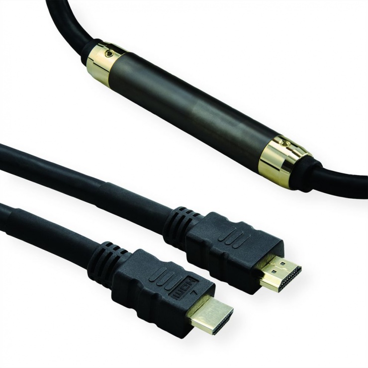 Imagine Cablu cu repeater HDMI 4K@30Hz T-T 25m, Roline 14.01.3458