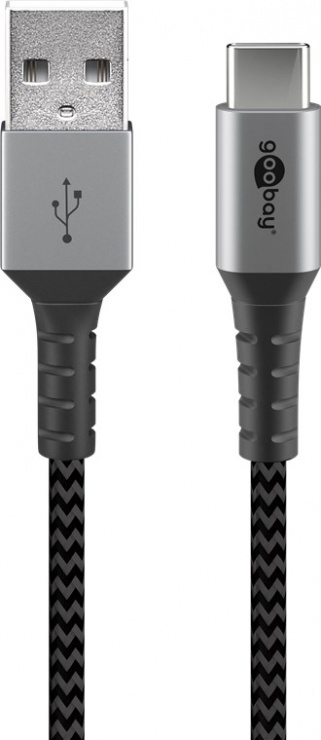 Imagine Cablu USB 2.0-A la USB type C T-T 2m, Goobay G49297