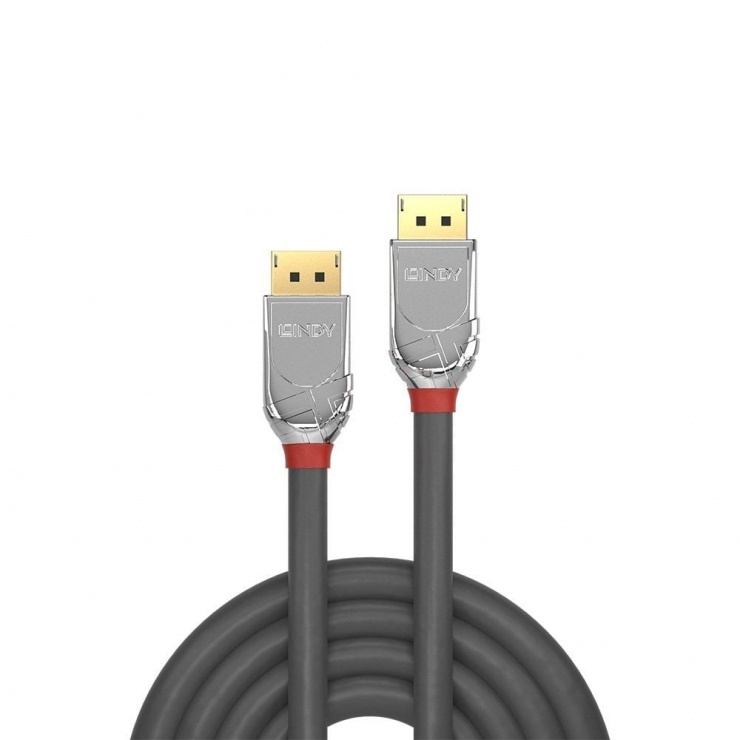 Imagine Cablu DisplayPort 8K / 4K@160Hz T-T v1.4 Cromo Line 0.5m, Lindy L36300
