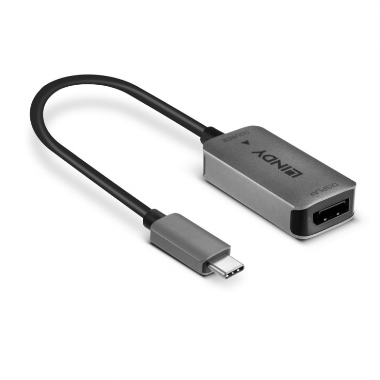 Imagine Adaptor USB 3.1 Type C la Displayport 4K@60Hz T-M, Lindy L43286