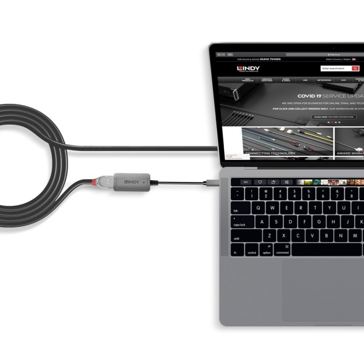 Imagine Adaptor USB 3.1 Type C la HDMI 4K@60Hz T-M, Lindy L43287