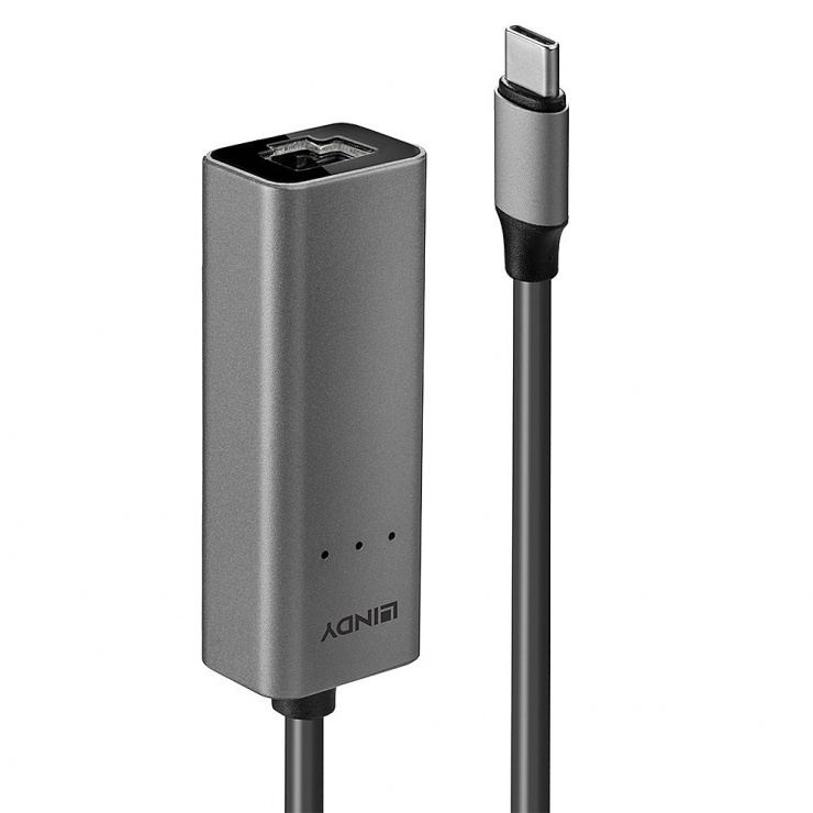 Imagine Adaptor USB 3.1 type C la 2.5G Ethernet, Lindy L43314