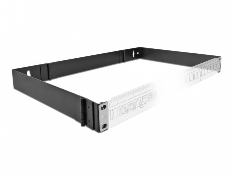 Imagine Wall Mount Rack 1U foldable 19", Delock 43318