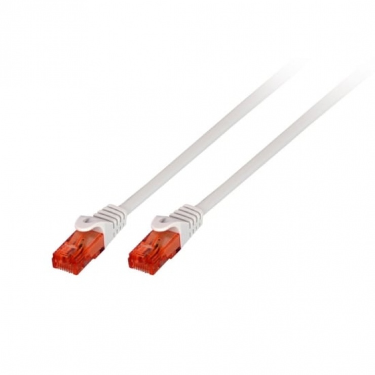 Imagine Cablu de retea RJ45 cat.6 UTP LSOH 0.3m Gri, Lindy L44175