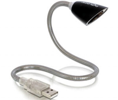 Imagine Lampa USB pentru notebook, Delock, negru