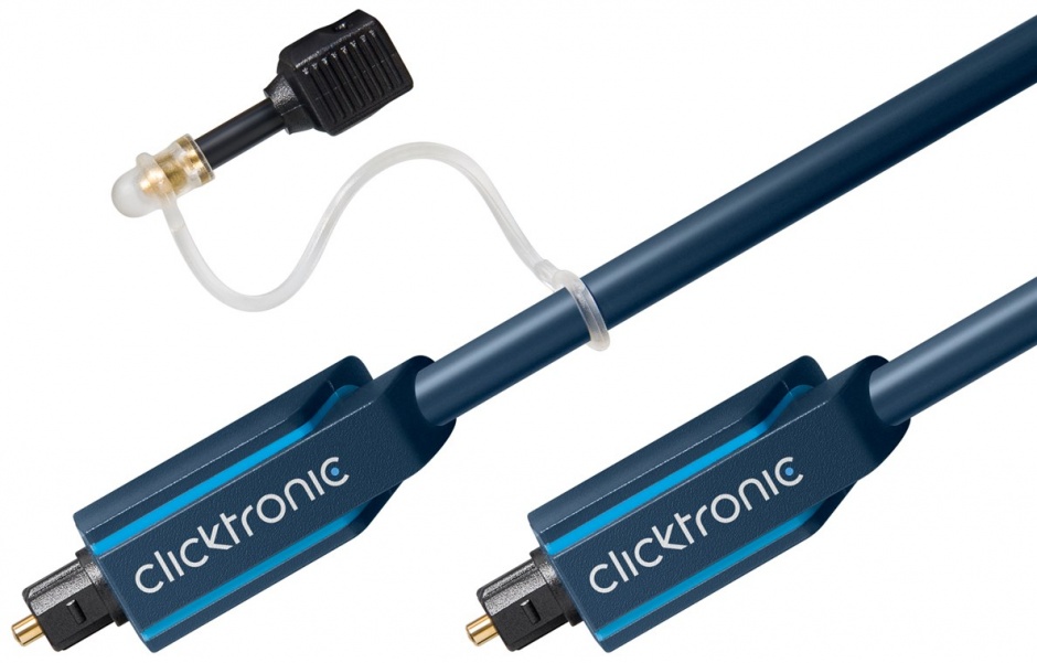 Imagine Cablu audio optic Toslink SPDIF cu adaptor mini Toslink 7.5m, Clicktronic CLICK70371