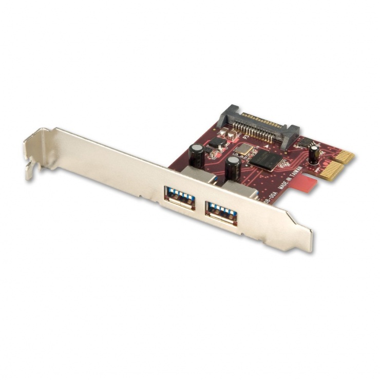 Imagine PCI Express cu 2 x USB 3.0, Lindy L51119