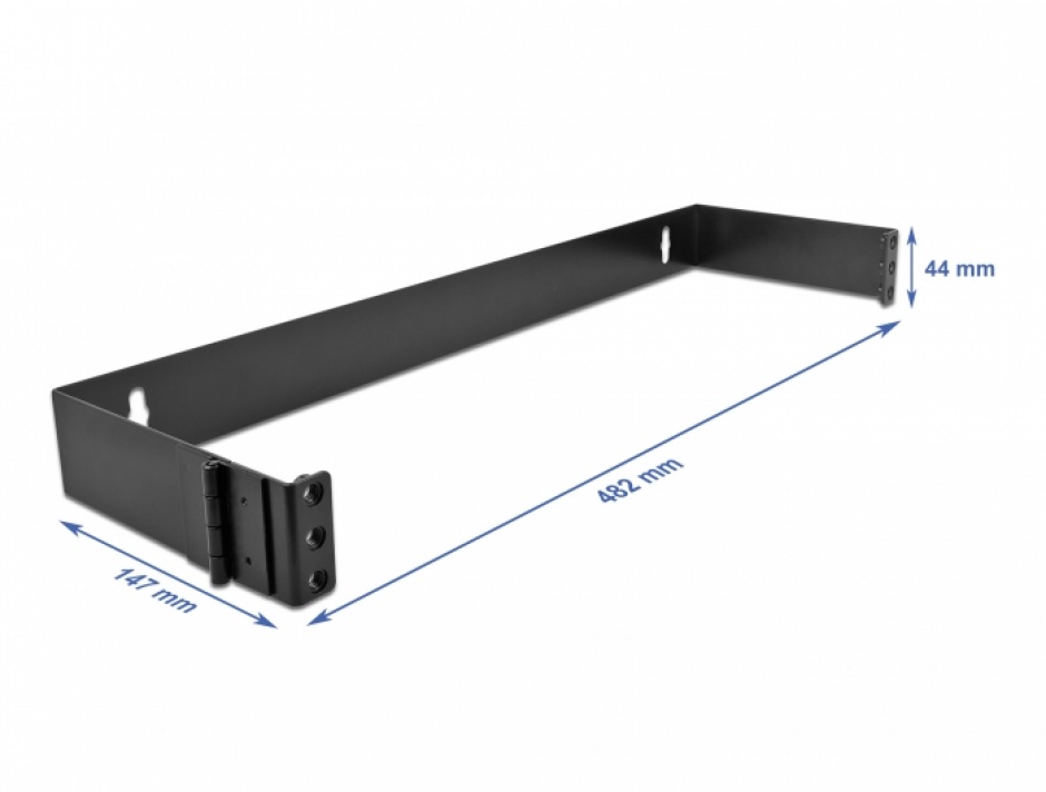 Imagine Rack perete 1U 19", Delock 43305