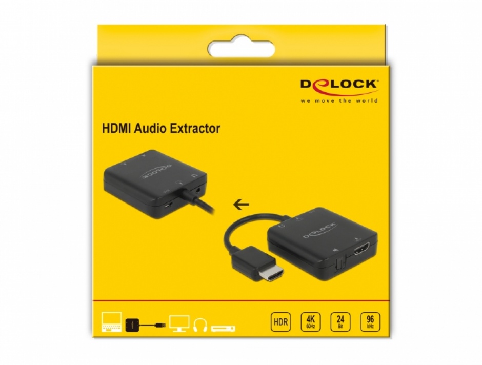 Imagine Extractor audio HDMI 4K60Hz, Delock 63333