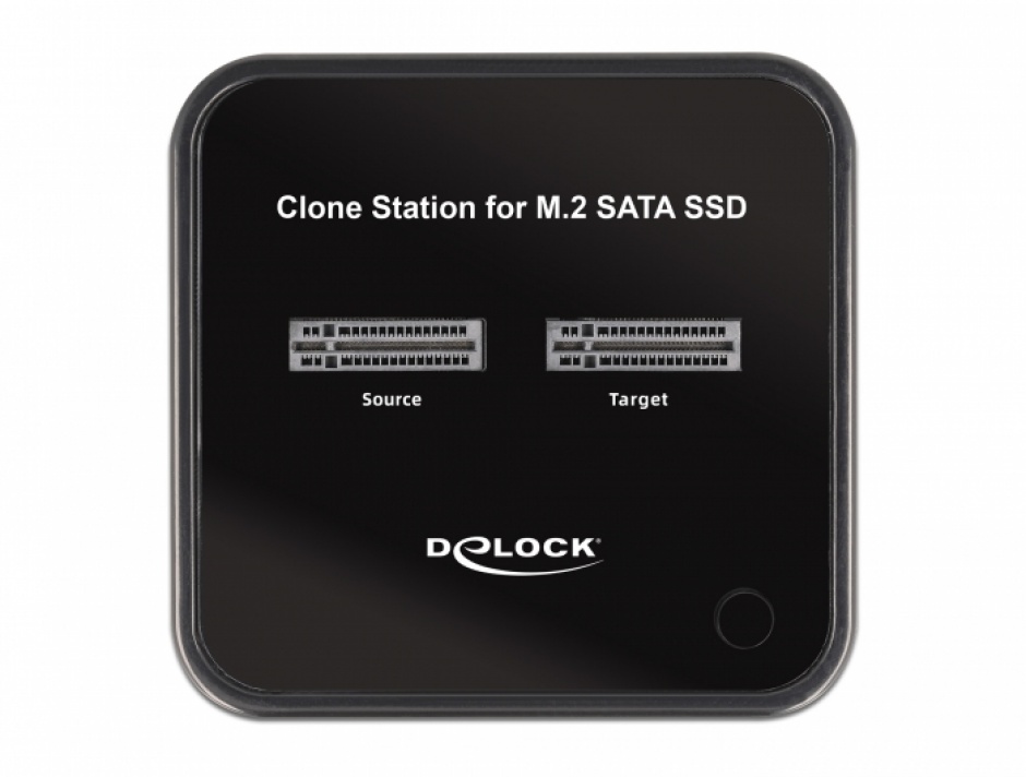 Imagine Docking station USB 3.2 Gen 2-C la 2 x M.2 SATA SSD cu functie de clona, Delock 63334