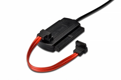 Imagine Adaptor portabil USB 2.0 la SATA/IDE HDD 2.5"+3.5", Digitus DA-70148