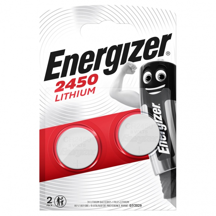 Imagine Set 2 buc baterie CR2450 Litiu, Energizer